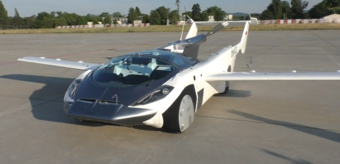 The Slovak flying car landed at the international airport for the first time