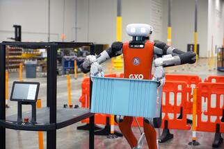 Humanoid in the warehouse