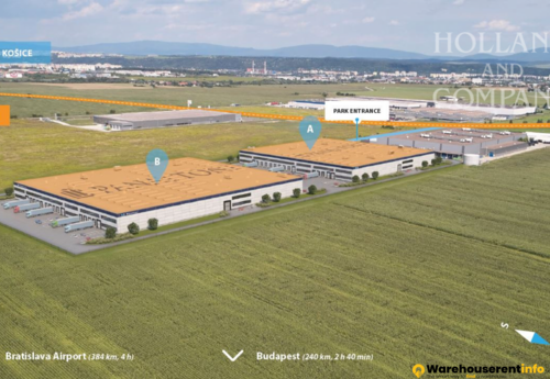 Warehouses to let in Warehouse space Košice - 9 876 m2